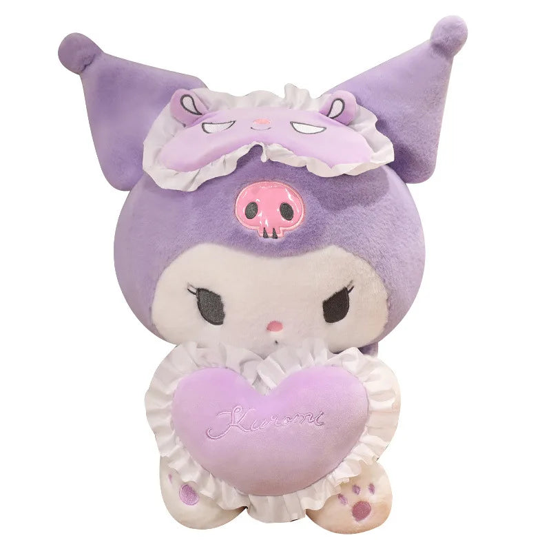 Brand New Cute Kuromi/Melody Eye Mask Love Heart Plushie. 25cm of Love
