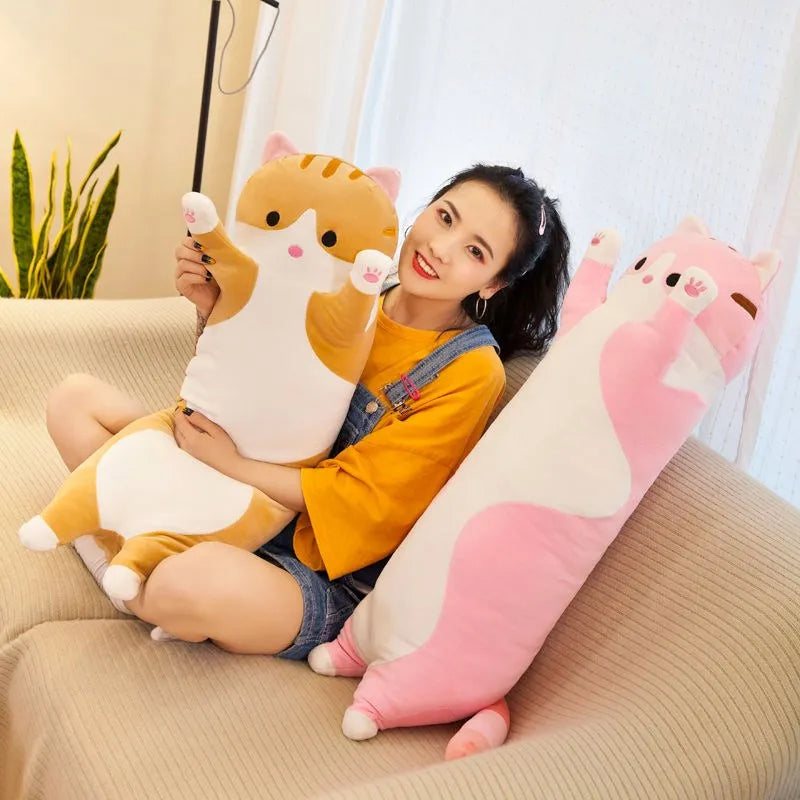 Ultra Cute Soft Long Cat Boyfriend/Girlfriend Plushie. From 50cm - 130cm