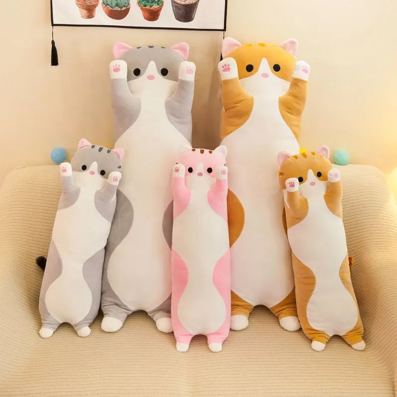 Ultra Cute Soft Long Cat Boyfriend/Girlfriend Plushie. From 50cm - 130cm