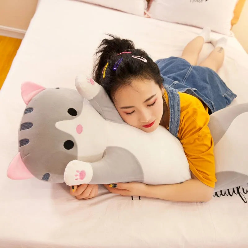 Ultra Cute Soft Long Cat Boyfriend/Girlfriend Plushie. From 50cm - 130cm