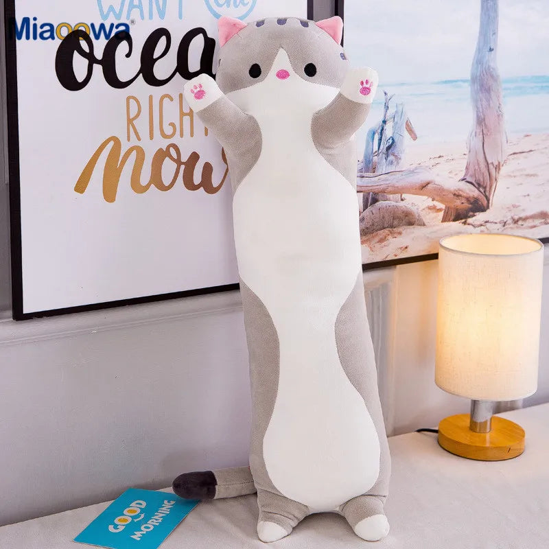 Ultra Cute Soft Long Cat Boyfriend/Girlfriend Plushie. From 50cm - 130cm