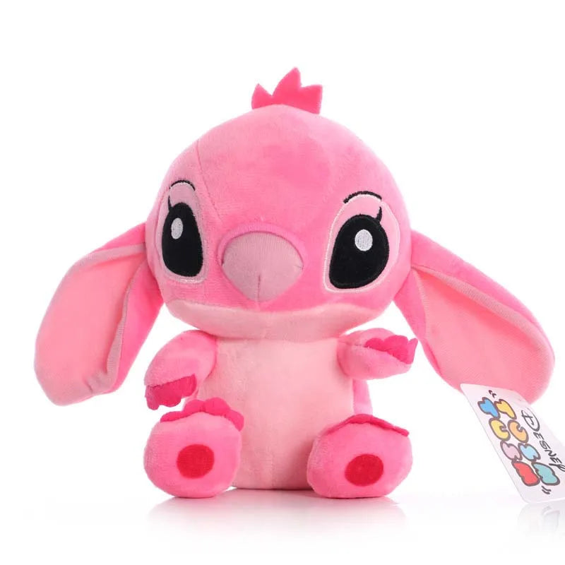 Disney Angel & Stitch Keychain/Pendant in 10cm. Plushies in 20cm.