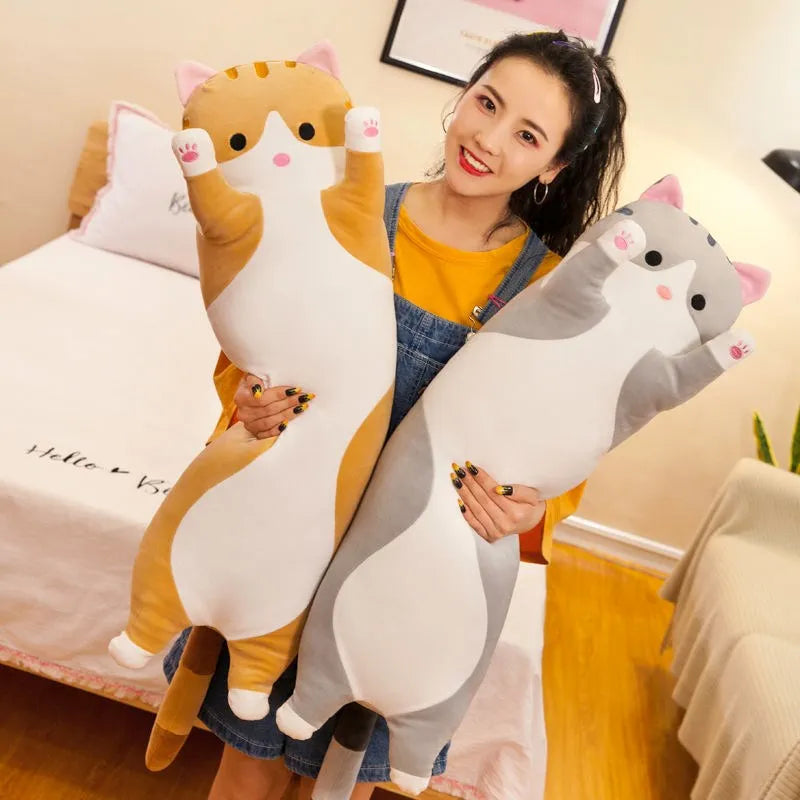 Ultra Cute Soft Long Cat Boyfriend/Girlfriend Plushie. From 50cm - 130cm