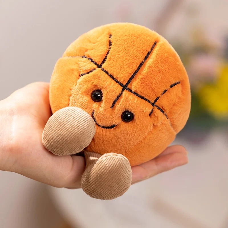 Cute Plushie Baseball, 8 Ball, Football, Basketball, Tennis 10cm