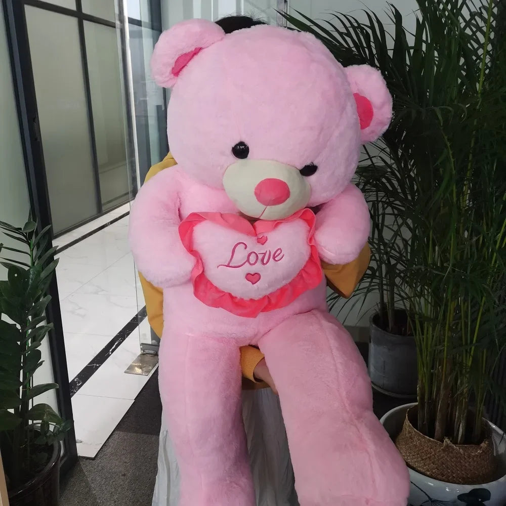 Giant LOVE Plushie Bear, The Ultimate Hug Companion. In Sizes 80cm & 100cm