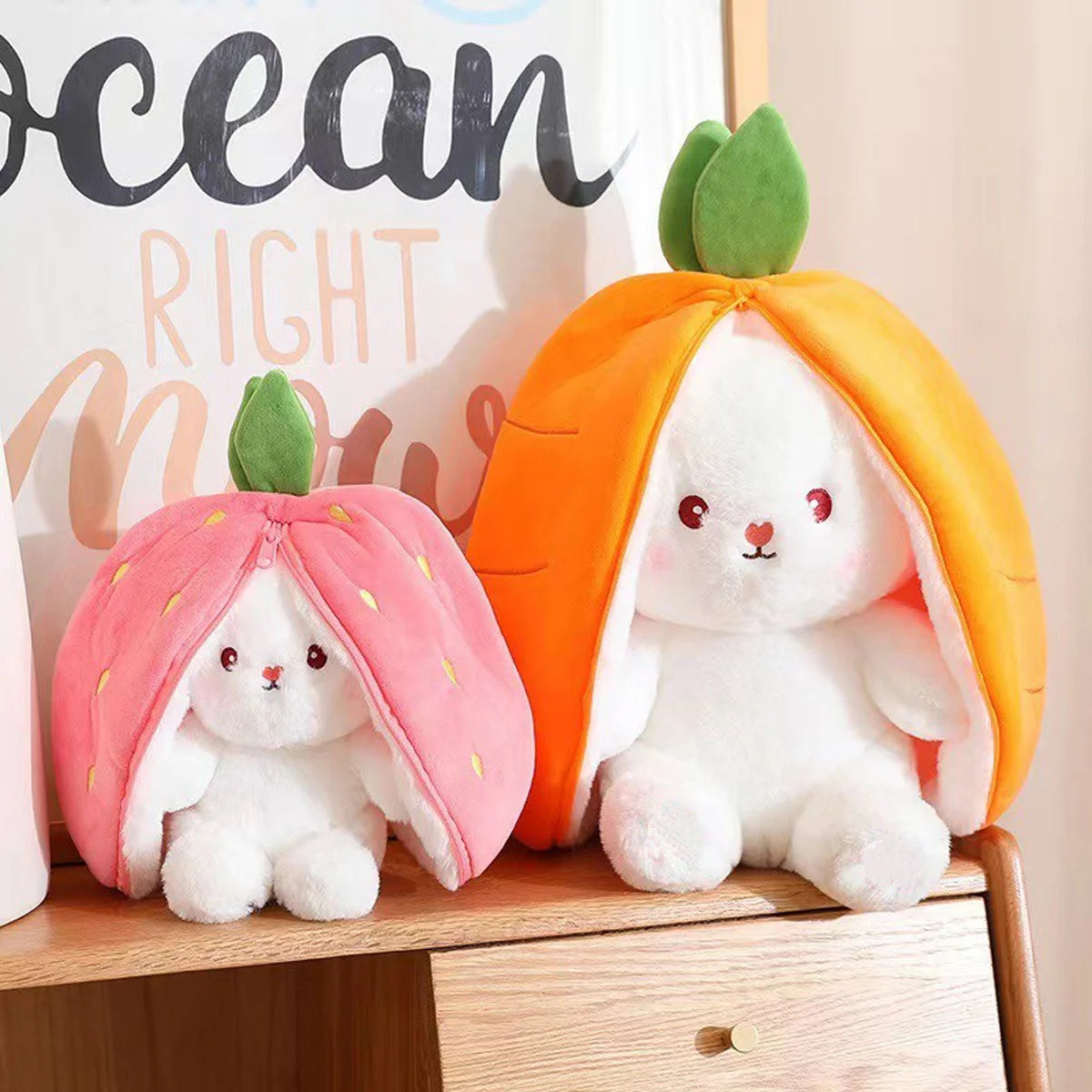 Kawaii Fruit Bunny Plushie 18cm