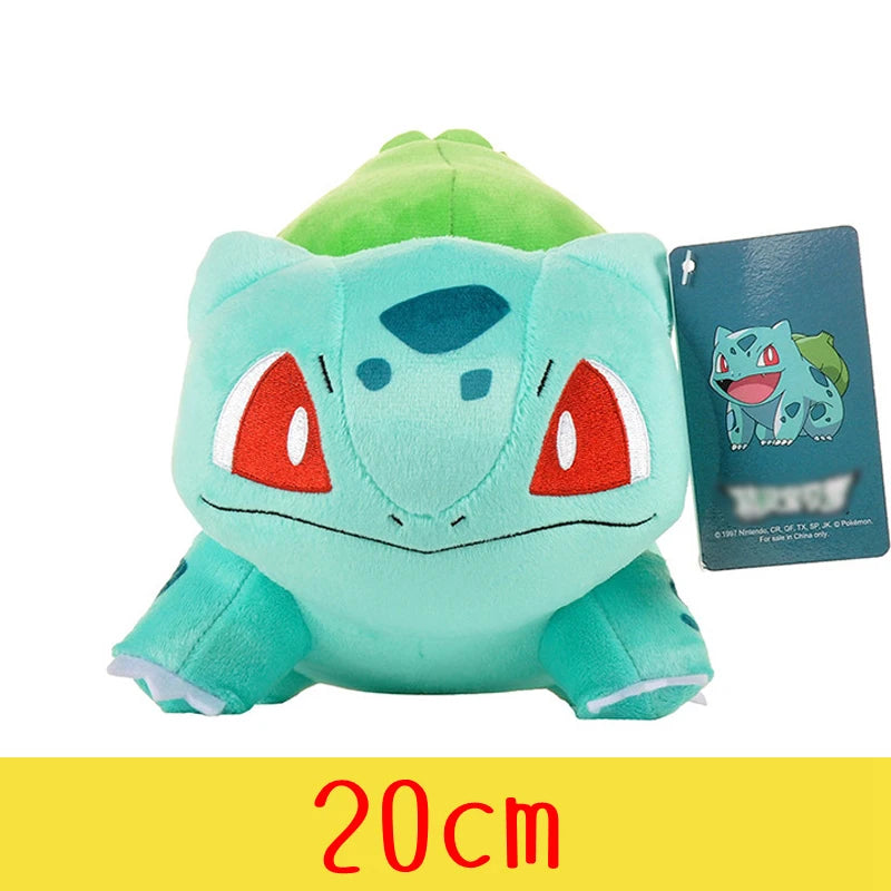 Your Favourite Collection of Pokemon Plushies. Pikachu, Charmander, Squirtle, Bulbasaur and many more! Choose Your Size!