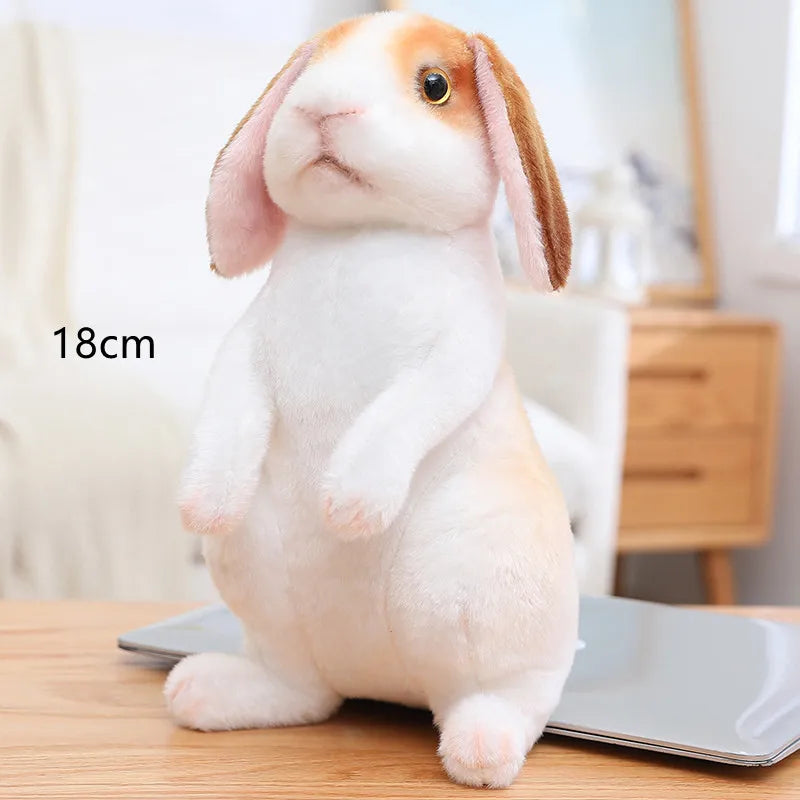 Super Cute Kawaii Long Ear Life Like Rabbit Plushie. Sizes 16cm, 18cm & 24cm