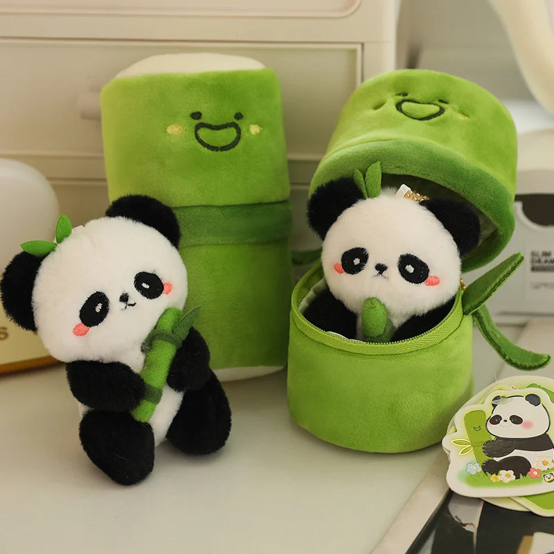 The Cutest and Teeniest Bamboo Panda Plushie Pendant. Only 10cm.