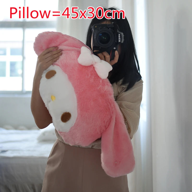 The Biggest & Softest My Melody Hello Kitty Plushie Pillow/Cushion/Headrest. Several Sizes to choose from.