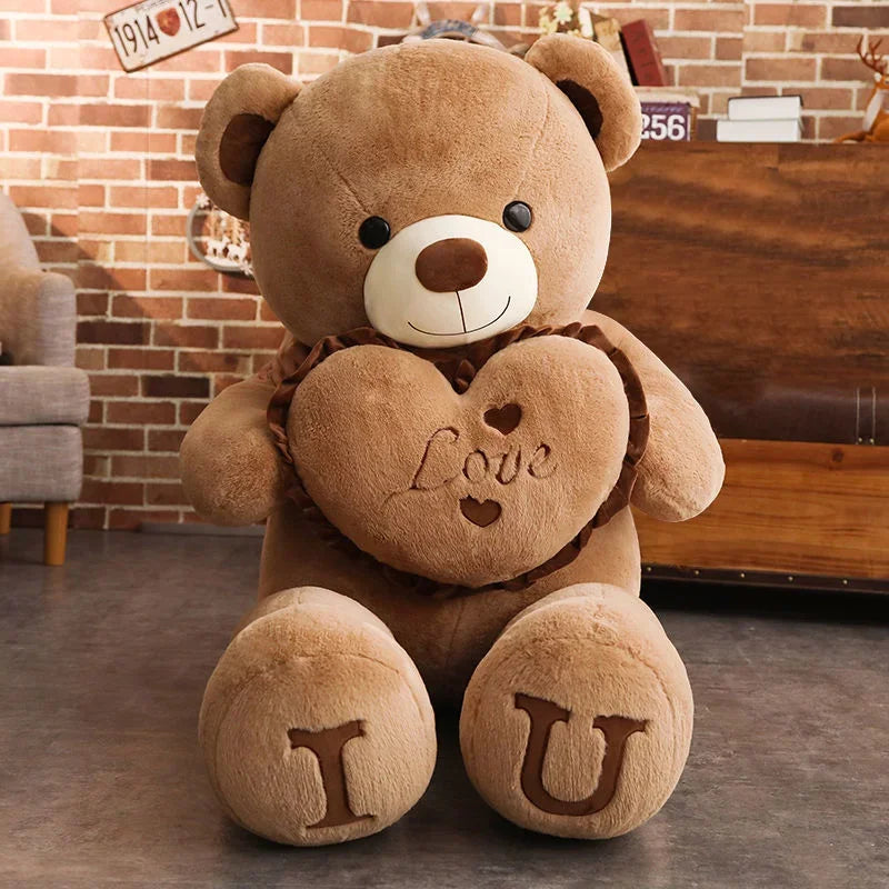 Giant LOVE Plushie Bear, The Ultimate Hug Companion. In Sizes 80cm & 100cm