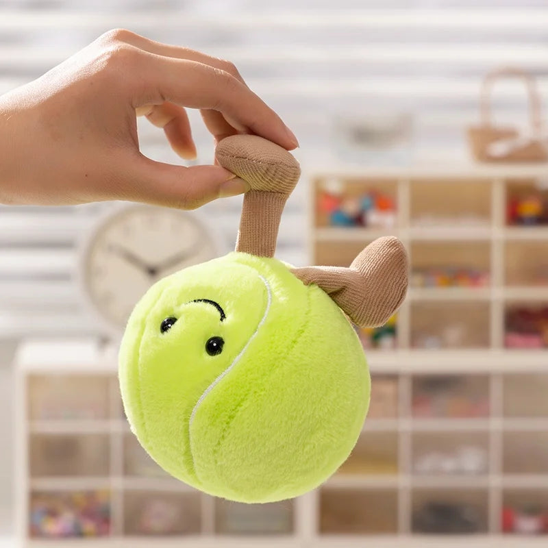 Cute Plushie Baseball, 8 Ball, Football, Basketball, Tennis 10cm