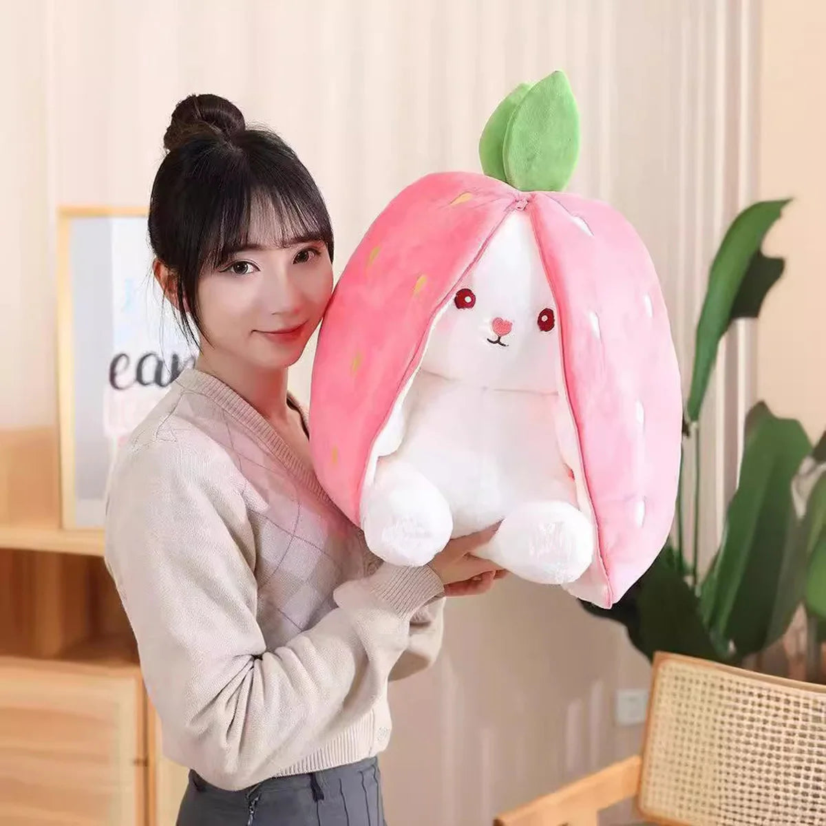 Kawaii Fruit Bunny Plushie 18cm