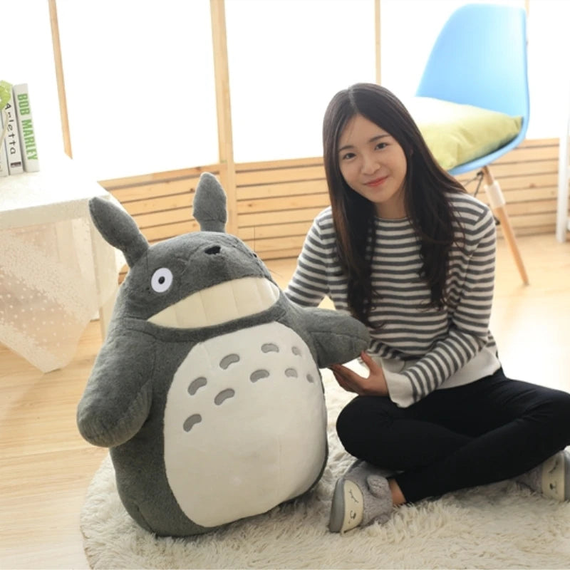 Our Favourite Sqiggy Totoro Plushie. From a Selection of sizes: 30cm, 40cm, 55cm and 70cm.