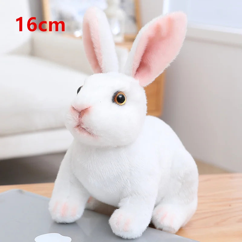 Super Cute Kawaii Long Ear Life Like Rabbit Plushie. Sizes 16cm, 18cm & 24cm