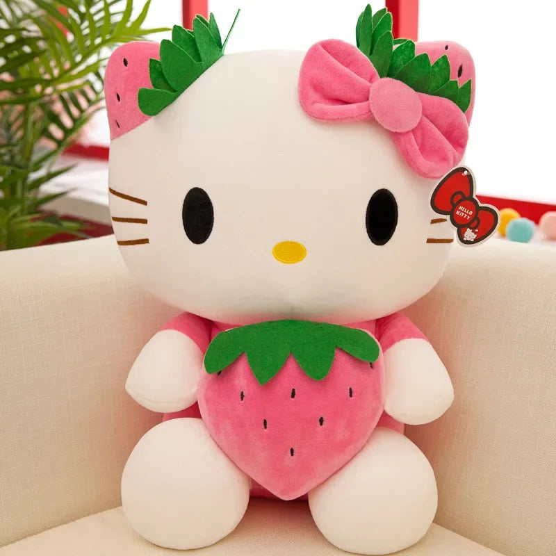 Kawaii Hello Kitty Strawberry Plushie 22cm