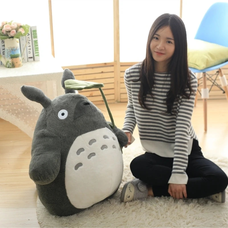 Our Favourite Sqiggy Totoro Plushie. From a Selection of sizes: 30cm, 40cm, 55cm and 70cm.