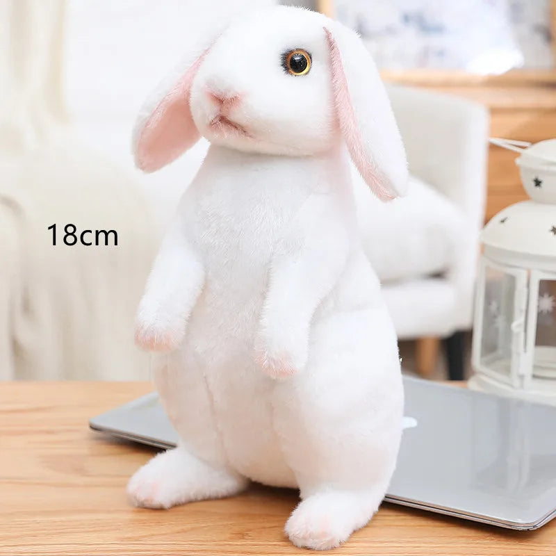 Super Cute Kawaii Long Ear Life Like Rabbit Plushie. Sizes 16cm, 18cm & 24cm