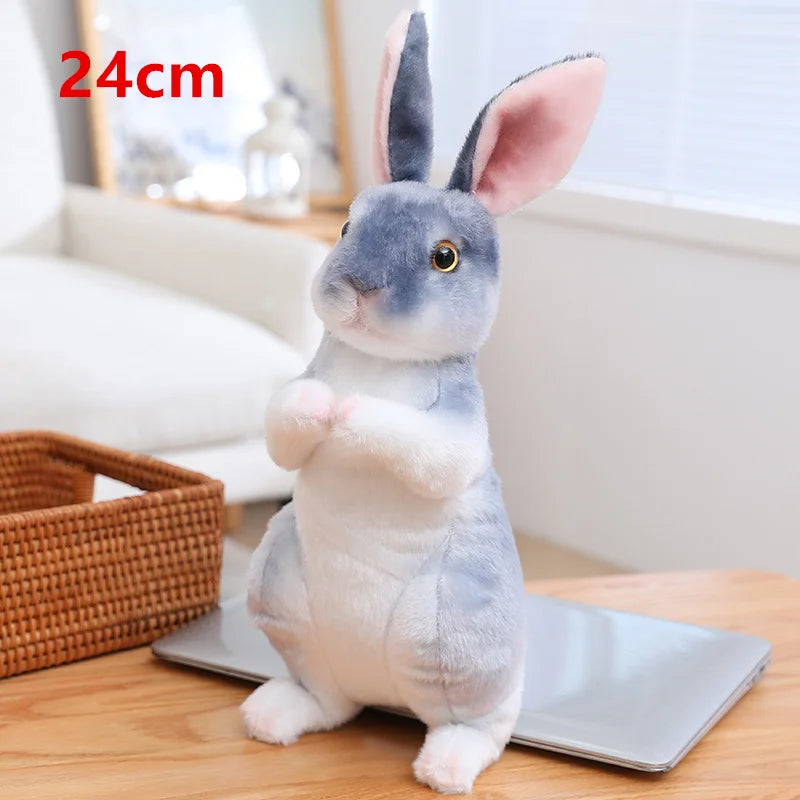 Super Cute Kawaii Long Ear Life Like Rabbit Plushie. Sizes 16cm, 18cm & 24cm