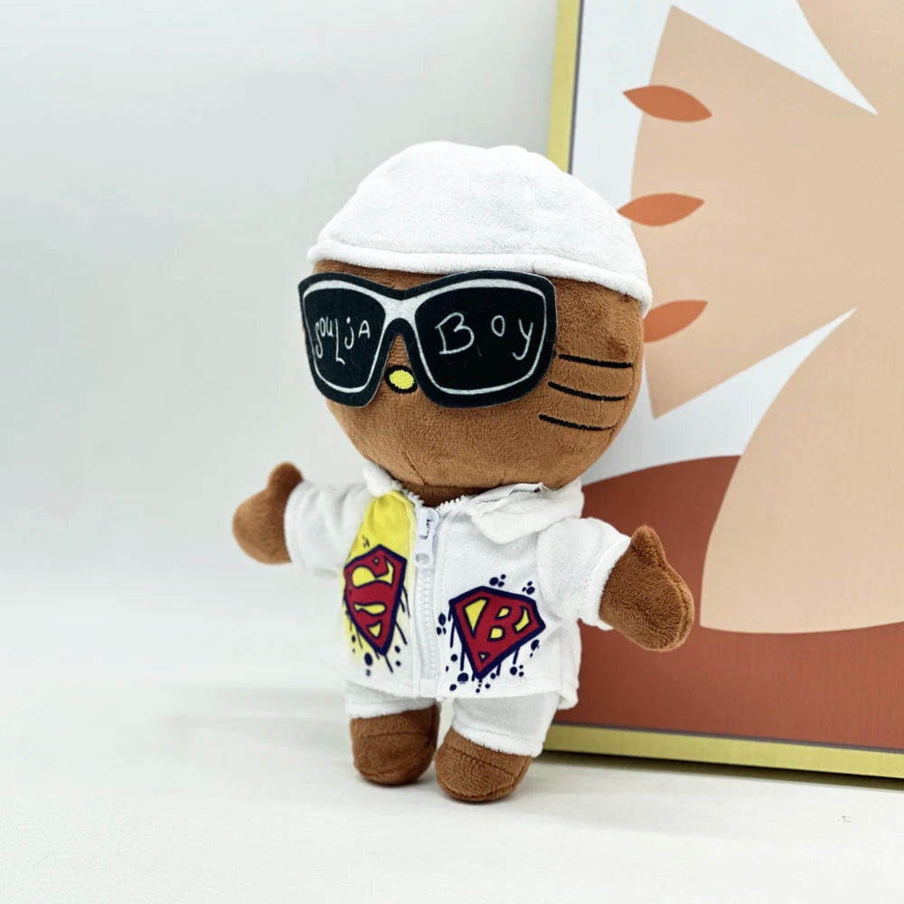 Hello Kitty Soulja Boy Plushie with White Casual Suit in 24cm