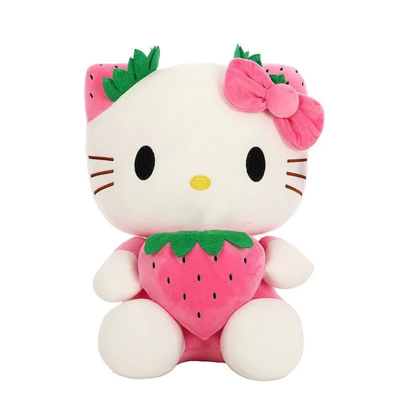 Kawaii Hello Kitty Strawberry Plush Toy 22cm\35cm\45cm