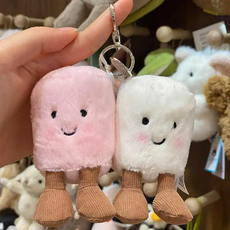 Fun Jelly Cat Marshmallow Pair And Friends Keychain/Pendant