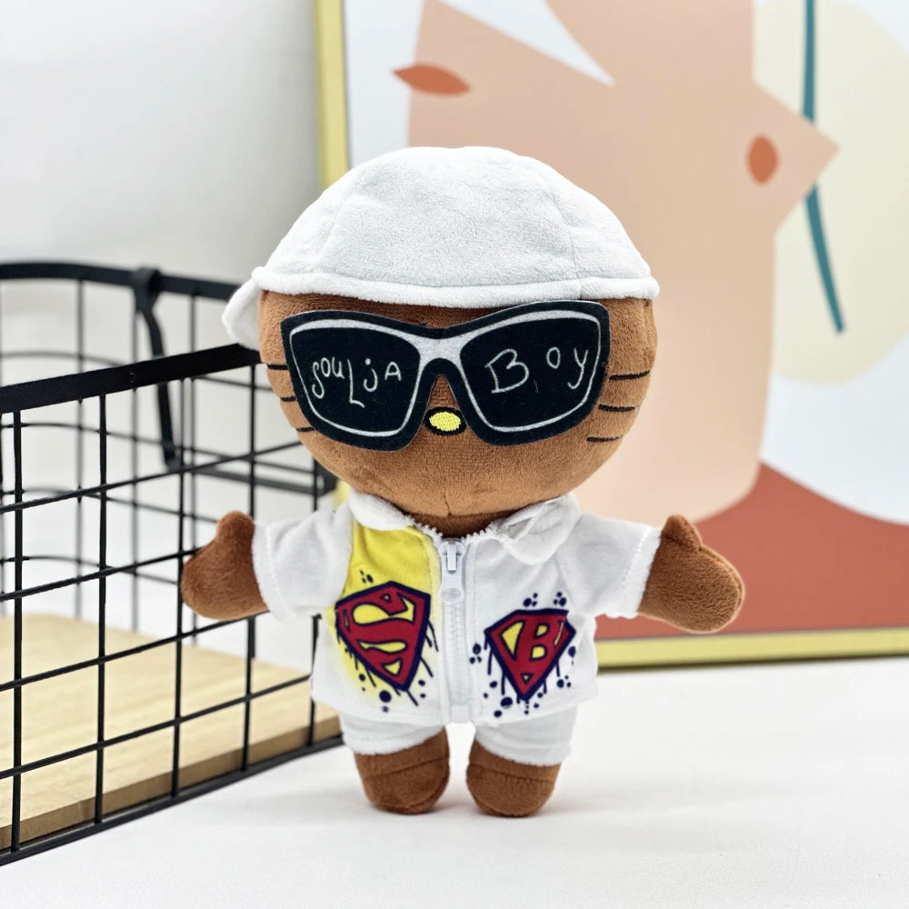 Hello Kitty Soulja Boy Plushie with White Casual Suit in 24cm