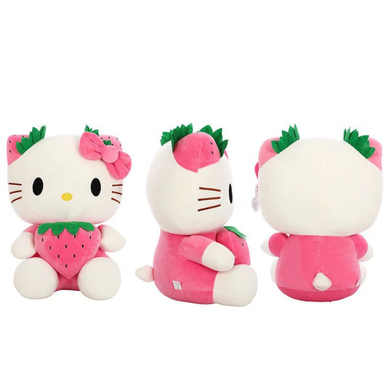 Kawaii Hello Kitty Strawberry Plush Toy 22cm\35cm\45cm