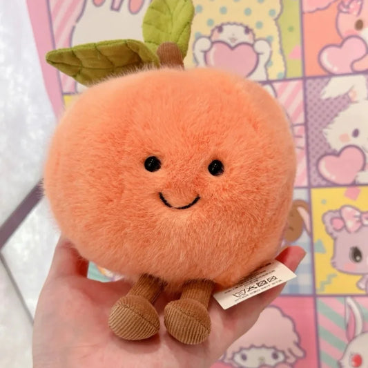 Super Sweet Kawaii Fuzzy Peach Plushie.