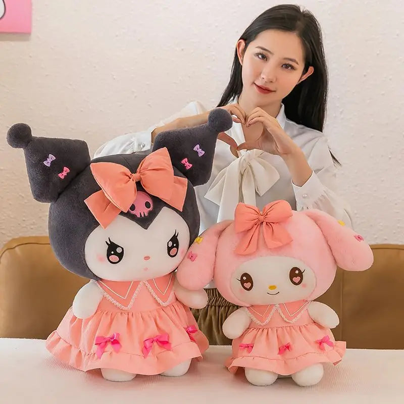 Adorable, Soft and Huggable Kawaii Melody/Kuromi Plushies. Sizes 30cm & 40cm.