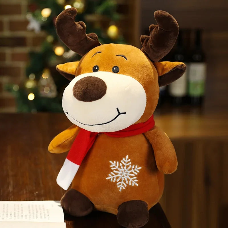 Christmas Design Plushie Elk, Snowman, Santa, Granny 23cm