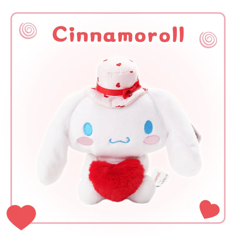 Sanrio Red Heart Hello Kitty Kuromi, Melody, Cinnamoroll & more...in 20cm.