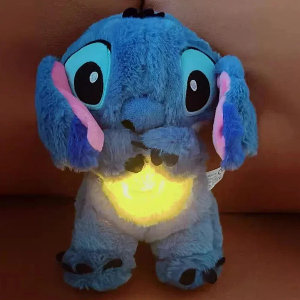 Kawaii Stitch or Angel Sleeping Companion with Soothing Sounds & breathing. Airbag and warm light. 30cm