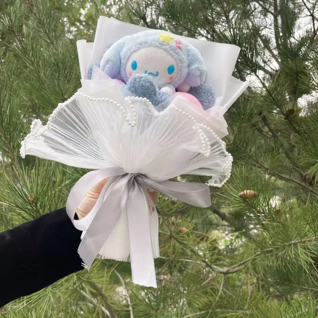 My Melody Kuromi Cinnamoroll Cat Plush Doll Creative Flower Bouquet. Choose out of 28 Bouquets.