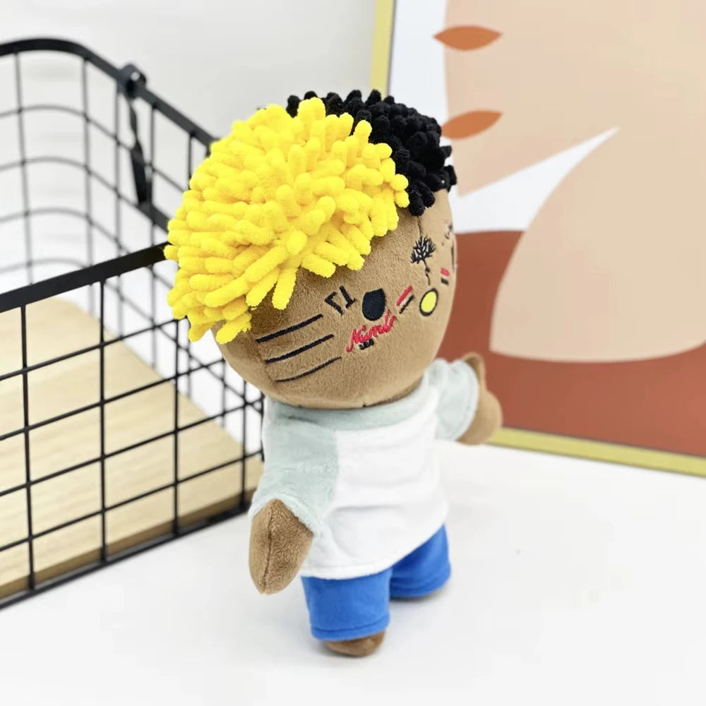 XXXTentacion Yellow Black Hair Plushie in 24cm