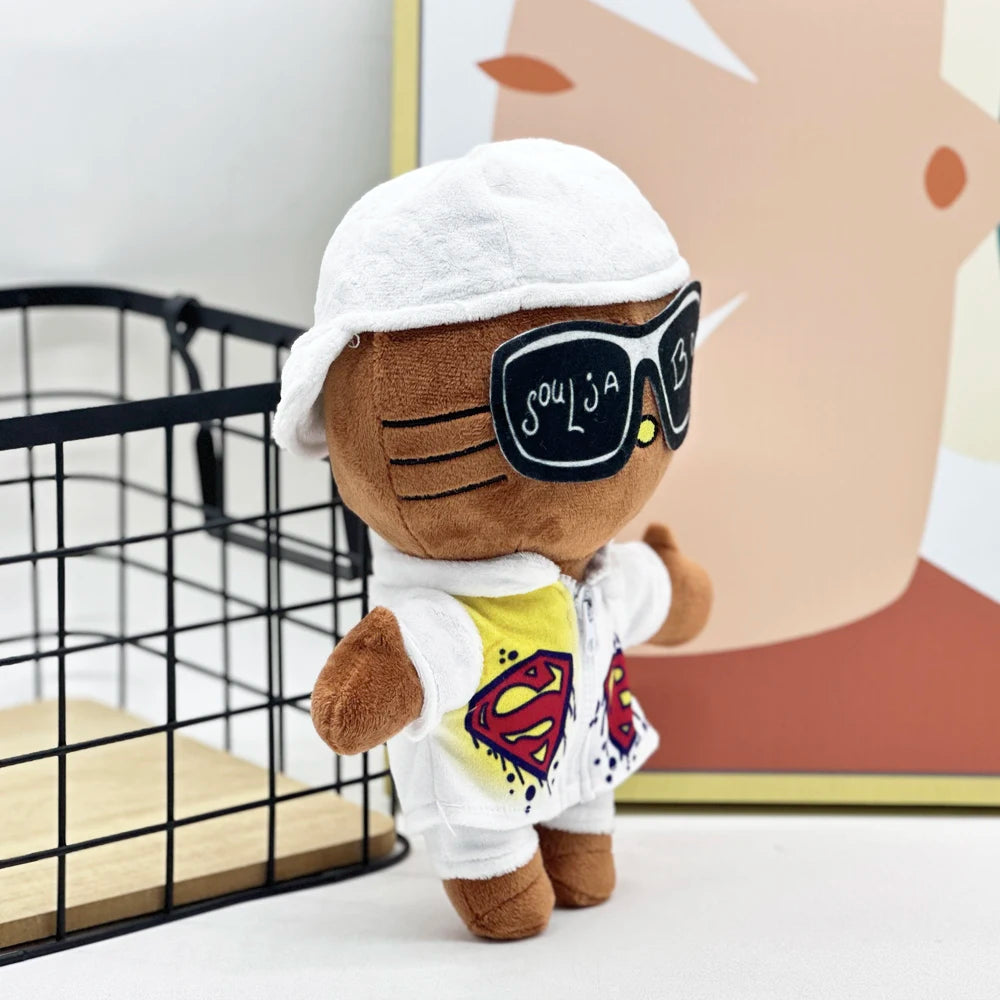 Hello Kitty Soulja Boy Plushie with White Casual Suit in 24cm