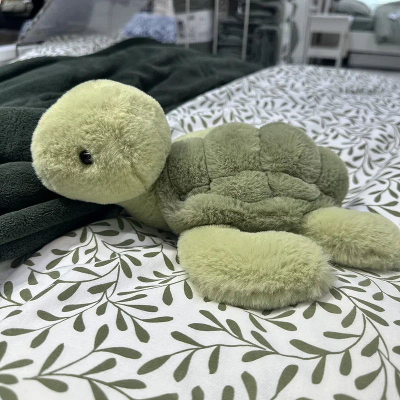 The Cutest Green Baby Tortoise Turtle Plushie. In Sizes 28/35 & 40CM