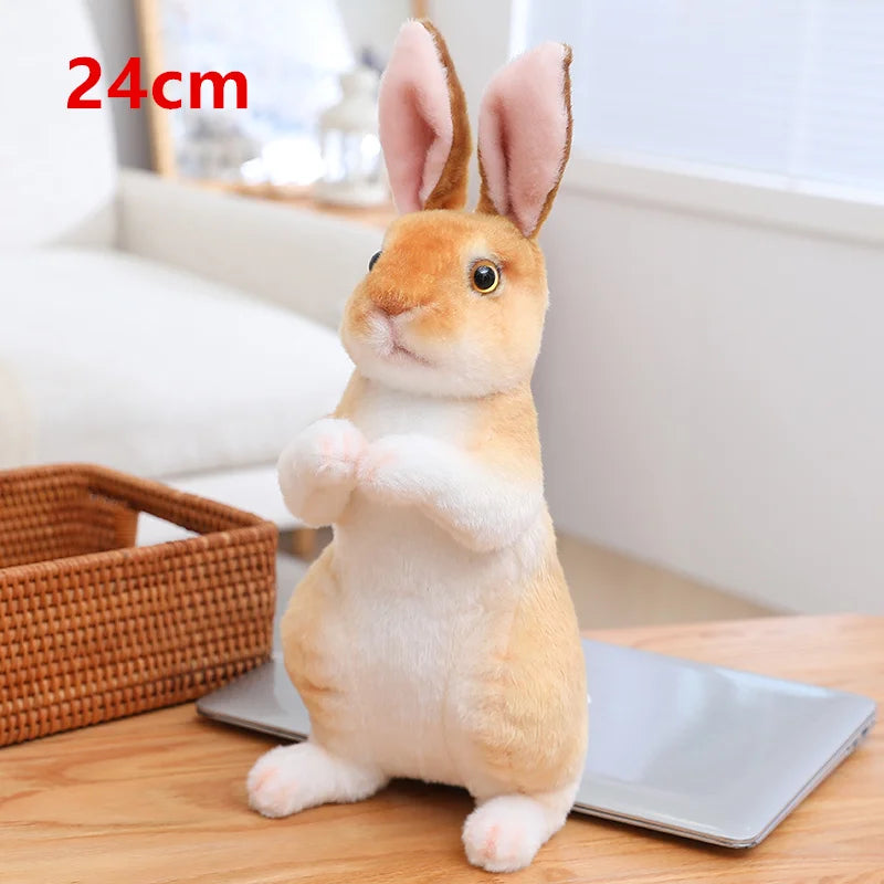 Super Cute Kawaii Long Ear Life Like Rabbit Plushie. Sizes 16cm, 18cm & 24cm