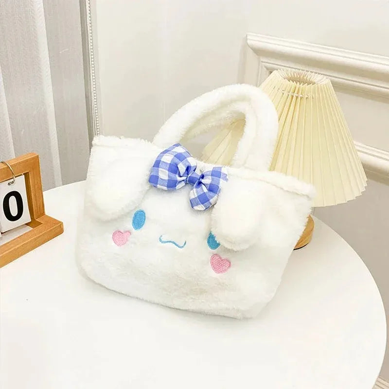 My Kawaii Sanrio Kuromi Lolita Plushie Backpack/Handbags/Slippers and Neck Pillow.