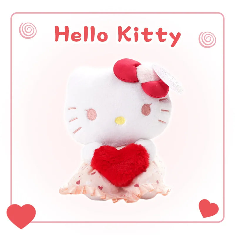 Sanrio Red Heart Hello Kitty Kuromi, Melody, Cinnamoroll & more...in 20cm.