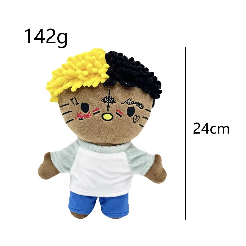 XXXTentacion Yellow Black Hair Plushie in 24cm