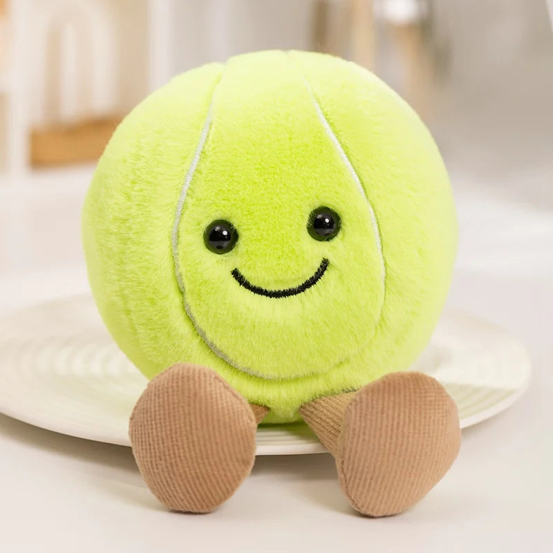 Cute Plushie Baseball, 8 Ball, Football, Basketball, Tennis 10cm