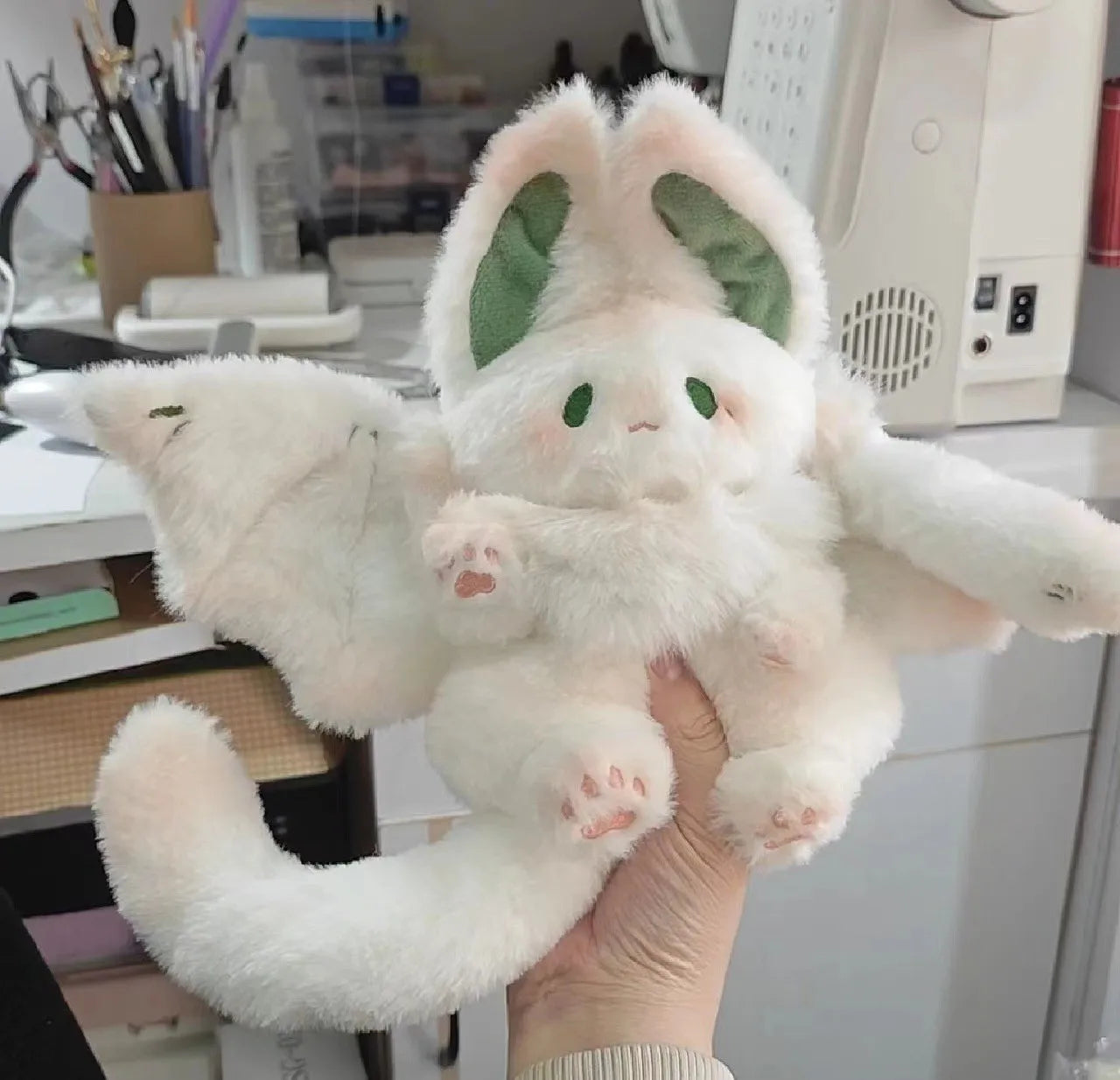 Cute Kawaii Mantra Rabbit Bat Plushie in 23cm