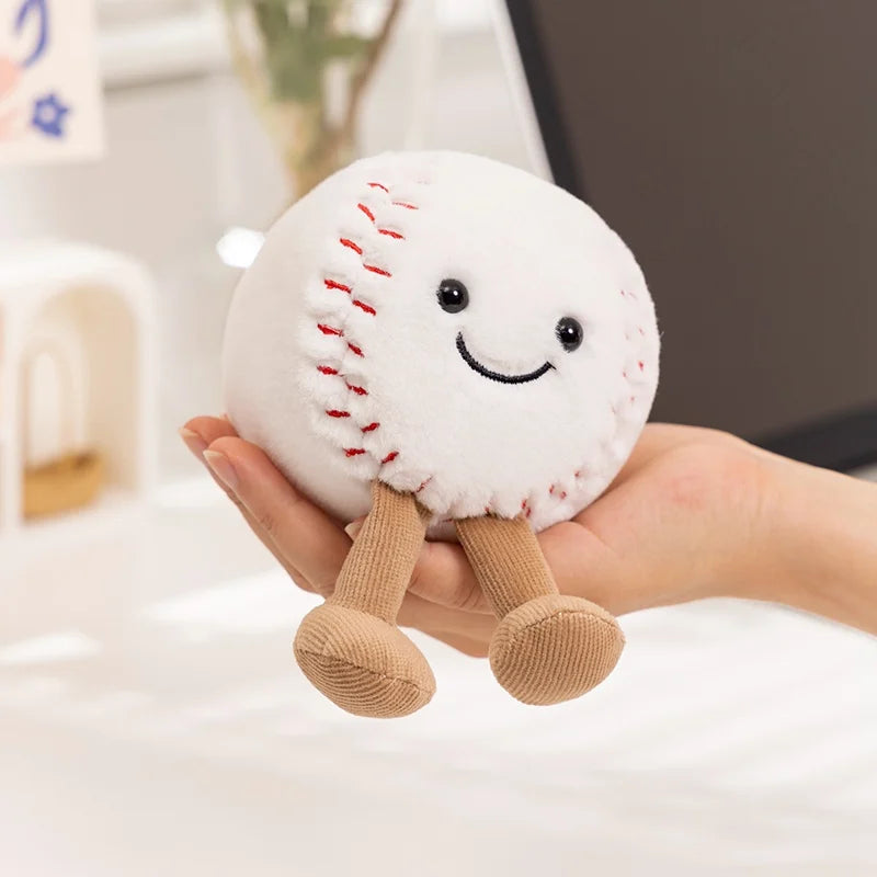 Cute Plushie Baseball, 8 Ball, Football, Basketball, Tennis 10cm