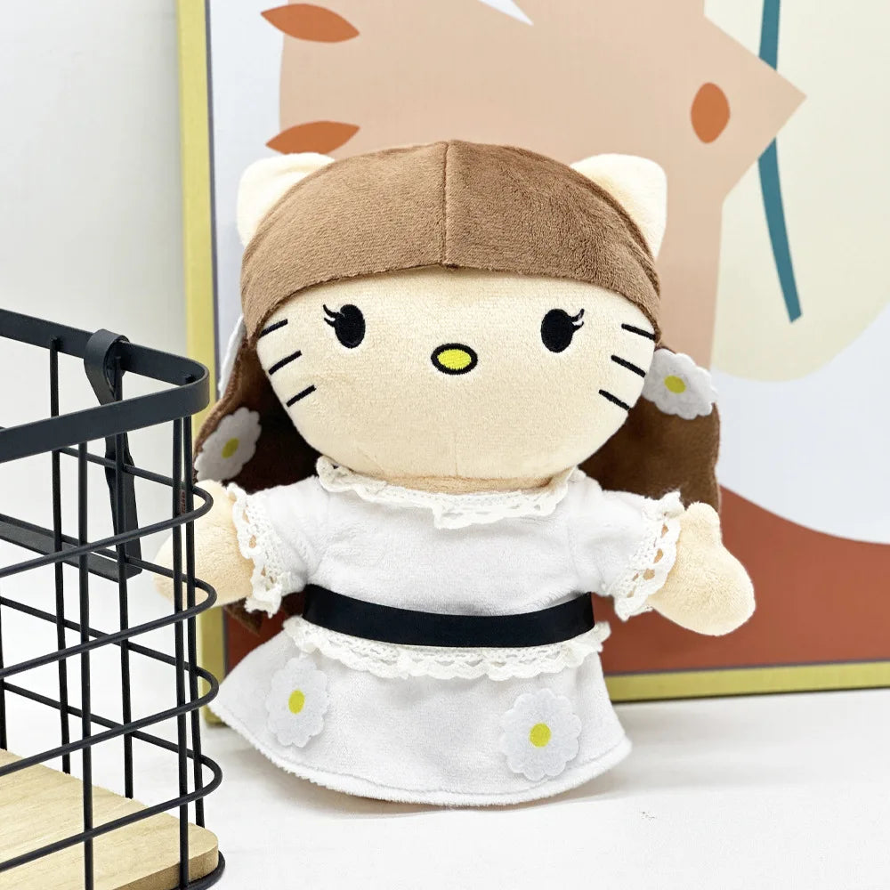 Hello Kitty Lana Del Rey Plushie with White Dress in 24cm