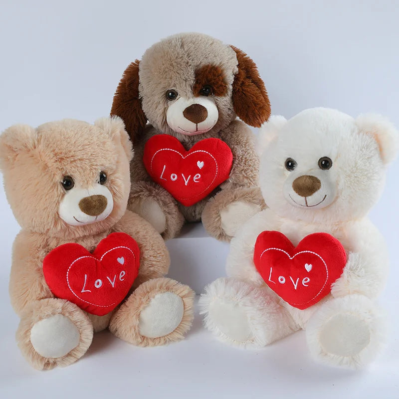 Love Heart Valentines Teddy 25cm