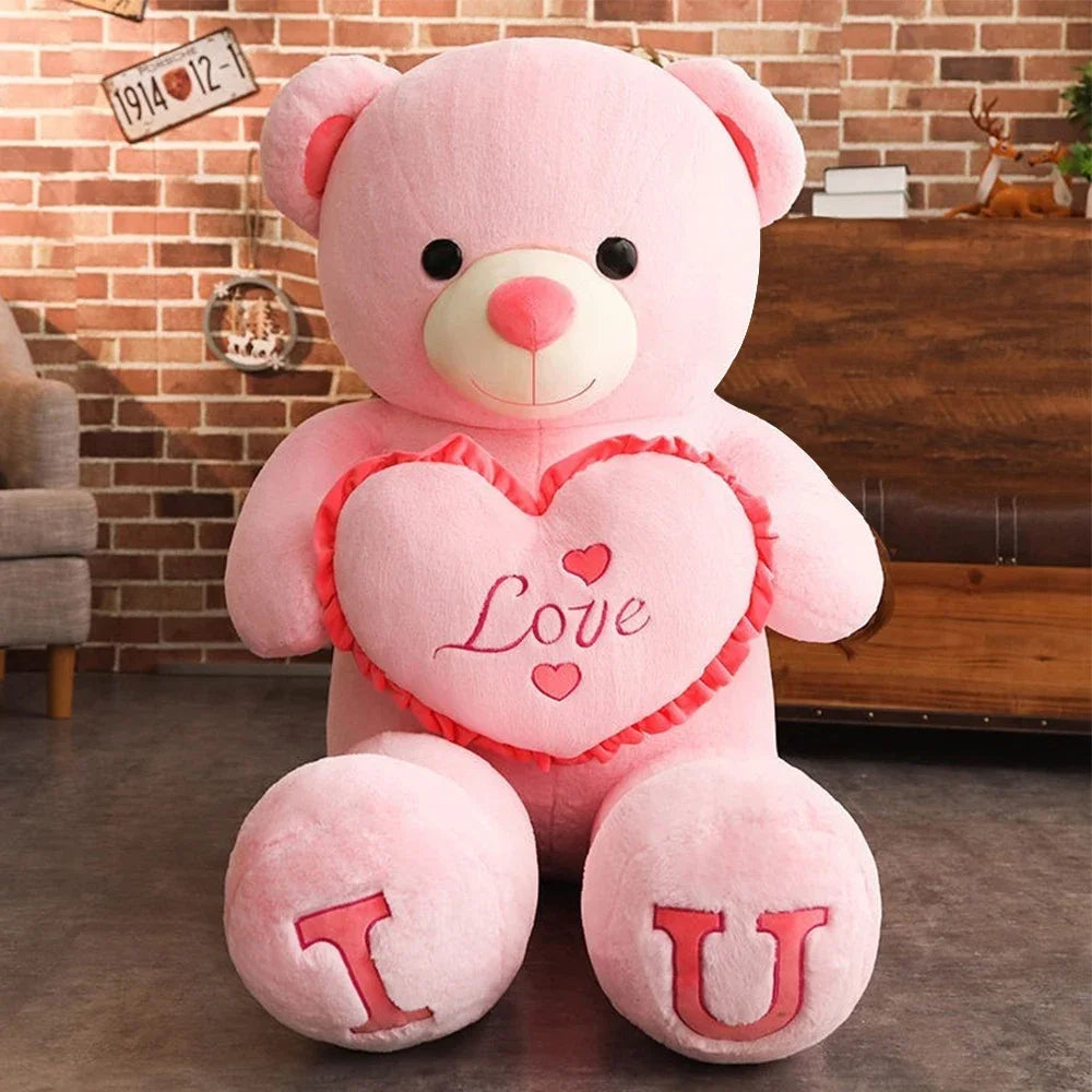 Giant LOVE Plushie Bear, The Ultimate Hug Companion. In Sizes 80cm & 100cm