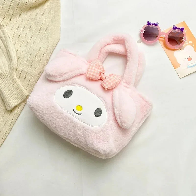 My Kawaii Sanrio Kuromi Lolita Plushie Backpack/Handbags/Slippers and Neck Pillow.