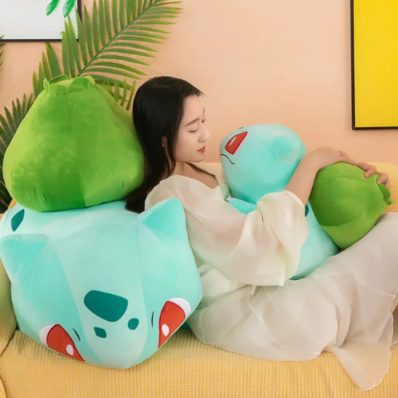 Adorable Pokemon Bulbasaur Plushies in sizes 20cm, 30cm and 40cm.